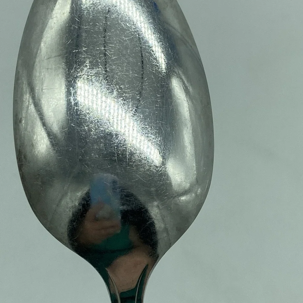 Oneida Silver Rose 5 O'Clock Tea Spoon Silverplate Flatware Spoon 1940 Antique